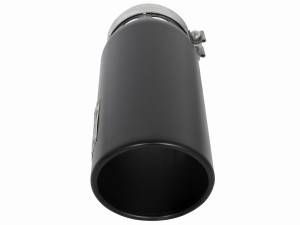 aFe Power - aFe Power MACH Force-Xp 409 Stainless Steel Clamp-on Exhaust Tip Black - Right - Exit 5 IN Inlet x 6 IN Outlet x 16 IN L - 49T50601-B161 - Image 2