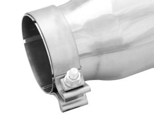 aFe Power - aFe Power MACH Force-Xp 304 Stainless Steel Clamp-on Exhaust Tip Polished 3-1/2 IN Inlet x 4-1/2 IN Outlet x 12 IN L - 49T35456-P12 - Image 4