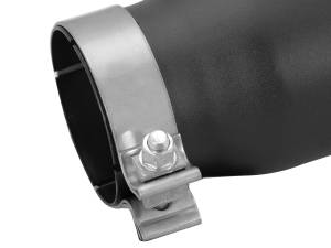 aFe Power - aFe Power MACH Force-Xp 409 Stainless Steel Clamp-on Exhaust Tip Black 3-1/2 IN Inlet x 4-1/2 IN Outlet x 12 IN L - 49T35456-B12 - Image 4