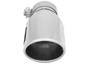 aFe Power - aFe Power MACH Force-Xp 304 Stainless Steel Clamp-on Exhaust Tip Polished 3 IN Inlet x 4-1/2 IN Outlet x 9 IN L - 49T30451-P09 - Image 3