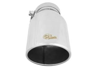 aFe Power - aFe Power MACH Force-Xp 304 Stainless Steel Clamp-on Exhaust Tip Polished 4 IN Inlet x 6 IN Outlet x 12 IN L - 49T40604-P12 - Image 3