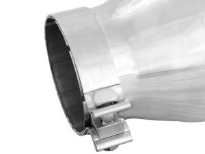 aFe Power - aFe Power MACH Force-Xp 304 Stainless Steel Clamp-on Exhaust Tip Polished 4 IN Inlet x 6 IN Outlet x 12 IN L - 49T40604-P12 - Image 4