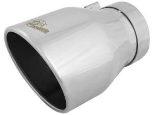 aFe Power MACH Force-Xp 304 Stainless Steel Clamp-on Exhaust Tip Polished 4 IN Inlet x 6 IN Outlet x 9 IN L - 49T40604-P09