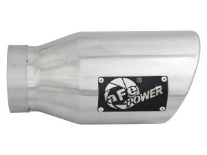 aFe Power - aFe Power MACH Force-Xp 304 Stainless Steel Clamp-on Exhaust Tip Polished 4 IN Inlet x 6 IN Outlet x 12 IN L - 49T40601-P12 - Image 2