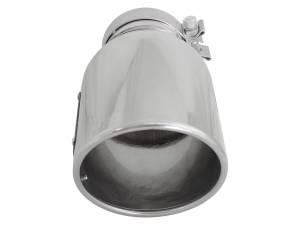 aFe Power - aFe Power MACH Force-Xp 304 Stainless Steel Clamp-on Exhaust Tip Polished 4 IN Inlet x 6 IN Outlet x 12 IN L - 49T40601-P12 - Image 3