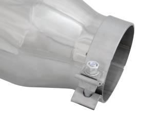 aFe Power - aFe Power MACH Force-Xp 304 Stainless Steel Clamp-on Exhaust Tip Polished 4 IN Inlet x 6 IN Outlet x 12 IN L - 49T40601-P12 - Image 4