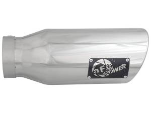 aFe Power - aFe Power MACH Force-Xp 304 Stainless Steel Clamp-on Exhaust Tip Polished 4 IN Inlet x 6 IN Outlet x 15 IN L - 49T40606-P15 - Image 2