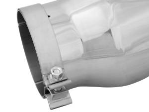 aFe Power - aFe Power MACH Force-Xp 304 Stainless Steel Clamp-on Exhaust Tip Polished - Left - Exit 5 IN Inlet x 7 IN Outlet x 15 IN L - 49T50702-P15 - Image 4