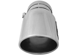 aFe Power - aFe Power MACH Force-Xp 304 Stainless Steel Clamp-on Exhaust Tip Polished - Left - Exit 5 IN Inlet x 7 IN Outlet x 12 IN L - 49T50702-P12 - Image 3