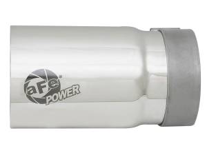 aFe Power - aFe Power MACH Force-Xp 304 Stainless Steel Clamp-on Exhaust Tip Polished - Right - Exit 3-1/2 IN Inlet x 4 IN Outlet x 7 IN L - 49T35404-P07 - Image 2