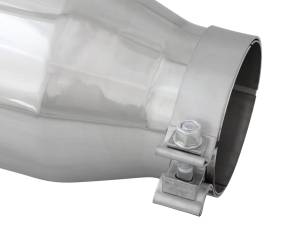 aFe Power - aFe Power MACH Force-Xp 304 Stainless Steel Clamp-on Exhaust Tip Polished 4 IN Inlet x 6 IN Outlet x 15 IN L - 49T40601-P15 - Image 4