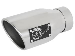 aFe Power MACH Force-Xp 409 Stainless Steel Clamp-on Exhaust Tip Polished 3 IN Inlet x 4-1/2 IN Outlet x 9 IN L - 49T30452-P09