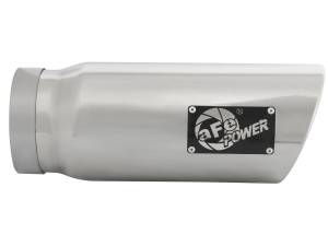 aFe Power - aFe Power MACH Force-Xp 304 Stainless Steel Clamp-on Exhaust Tip Polished 5 IN Inlet x 6 IN Outlet x 15 IN L - 49T50601-P15 - Image 2