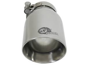 aFe Power - aFe Power MACH Force-Xp 304 Stainless Steel Clamp-on Exhaust Tip Polished 2-1/2 IN Inlet x 3-1/2 IN Outlet X 7 IN L - 49T25354-P07 - Image 3