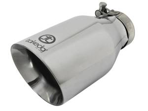 aFe Power Takeda 304 Stainless Steel Clamp-on Exhaust Tip Polished 2-1/2 IN Inlet x 4-1/2 IN Outlet x 9 IN L - 49T25454-P09