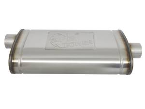 aFe Power - aFe Power MACH Force-Xp 409 Stainless Steel Muffler 3 IN ID Center/Offset x 11 IN W x 5 IN H x 22 IN L - Oval Body - 49M00016 - Image 2