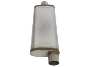 aFe Power - aFe Power MACH Force-Xp 409 Stainless Steel Muffler 3 IN ID Center/Offset x 9 IN W x 4 IN H x 22 IN L - Oval Body - 49M00017 - Image 3