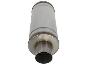 aFe Power - aFe Power MACH Force-Xp 409 Stainless Steel Muffler 3 IN ID Center/Center x 6 IN Dia. x 14 IN L - Round Body - 49M00012 - Image 3