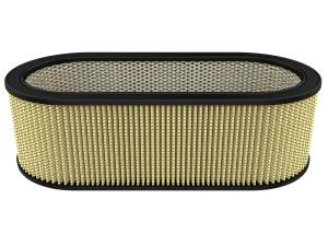 aFe Power - aFe Power Magnum FLOW Round Racing Air Filter w/ Pro GUARD 7 Media 18-1/8 IN L x 7-1/4 IN W x 6 IN H w/ Expanded Metal - 18-87001 - Image 1