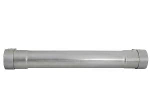 aFe Power - aFe Power MACH Force-Xp 2-1/2 IN 409 Stainless Steel Muffler Delete Pipe 2-1/2 IN ID Inlet/Outlet x 14 IN Body x 20 IN Overall Length - 49M00035 - Image 2