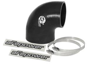 aFe Power Magnum FORCE Cold Air Intake System Spare Parts Kit (3-1/2 IN ID to 3 IN ID x 90 Deg.) Elbow Reducing Coupler - Black - 59-00072