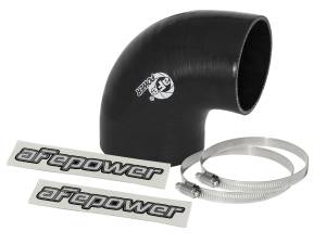 aFe Power Magnum FORCE Cold Air Intake System Spare Parts Kit (3-1/2 IN to 3 IN ID x 90 Deg.) Elbow Reducing Coupler - Black - 59-00068