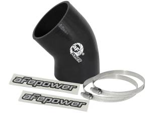 aFe Power Magnum FORCE Cold Air Intake System Spare Parts Kit (3 IN ID to 3-1/4 IN ID x 45 Deg.) Elbow Reducing Coupler - Black - 59-00075