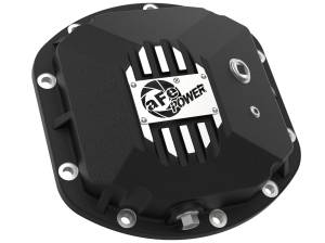 aFe Power - aFe Power Pro Series Dana 30 Front Differential Cover Black w/ Machined Fins & Gear Oil Jeep Wrangler (TJ/JK) 97-18 - 46-71131B - Image 2