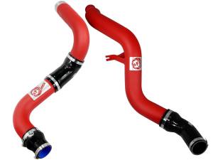 aFe Power - aFe Power BladeRunner 3 IN Aluminum Hot and Cold Charge Pipe Kit Red Dodge RAM 1500 EcoDiesel 14-18 V6-3.0L (td) - 46-20174-R - Image 3