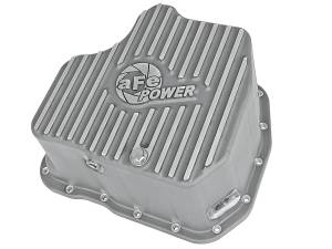 aFe POWER Street Series Engine Oil Pan Raw w/ Machined Fins GM Diesel Trucks 01-10 V8-6.6L (td) LB7/LLY/LBZ/LMM - 46-70330