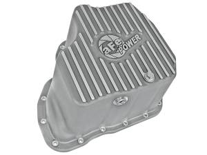 aFe Power - aFe POWER Street Series Engine Oil Pan Raw w/ Machined Fins GM Diesel Trucks 01-10 V8-6.6L (td) LB7/LLY/LBZ/LMM - 46-70330 - Image 2