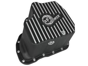 aFe Power - aFe POWER Pro Series Engine Oil Pan Black w/ Machined Fins GM Diesel Trucks 01-10 V8-6.6L (td) LB7/LLY/LBZ/LMM - 46-70332 - Image 2