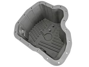 aFe Power - aFe POWER Pro Series Engine Oil Pan Black w/ Machined Fins GM Diesel Trucks 01-10 V8-6.6L (td) LB7/LLY/LBZ/LMM - 46-70332 - Image 3