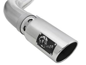 aFe Power - aFe Power Atlas 4 IN Aluminized Steel DPF-Back Exhaust System w/ Polished Tip Ford F-150 18-20 V6-3.0L (td) - 49-03106-P - Image 2