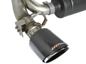 aFe Power - aFe Power Takeda 3 IN 304 Stainless Steel Cat-Back Exhaust System w/ Carbon Fiber Tip Ford Focus RS 16-18 L4-2.3L (t) - 49-33103-C - Image 2