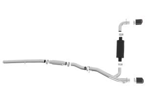 aFe Power - aFe Power Takeda 3 IN 304 Stainless Steel Cat-Back Exhaust System w/ Carbon Fiber Tip Ford Focus RS 16-18 L4-2.3L (t) - 49-33103-C - Image 5