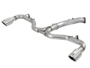 aFe Power - aFe Power Takeda 3 IN to 2-1/2 IN 304 Stainless Steel Axle-Back Exhaust w/ Polished Tip Hyundai Elantra GT 18-20 L4-1.6L (t) - 49-37002-1P - Image 1