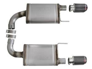 aFe Power - aFe Power Mach Force Xp Stainless Steel Axle Back Exhaust System w/ Carbon Tips Ford Mustang GT 15-17 V8-5.0L - 49-43105-C - Image 4