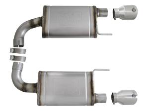 aFe Power - aFe Power Mach Force Xp Stainless Steel Axle Back Exhaust System w/ Polished Tips Ford Mustang GT 15-17 V8-5.0L - 49-43105-P - Image 4