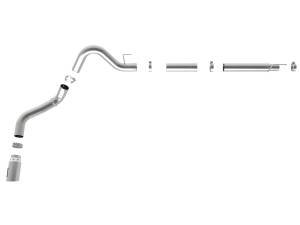 aFe Power - aFe Power Large Bore-HD 4 IN 409 Stainless Steel DPF-Back Exhaust System w/ Polished Tip Ford F-150 18-20 V6-3.0L (td) - 49-43106-P - Image 5