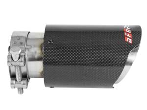 aFe Power - aFe Power MACH Force-Xp 304 Stainless Steel Clamp-on Exhaust Tip Carbon Fiber 2-1/2 IN Inlet x 3-1/2 IN Outlet X 7 IN L - 49T25354-C07 - Image 2