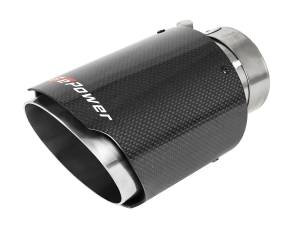 aFe Power - aFe Power MACH Force-Xp 304 Stainless Steel Clamp-on Exhaust Tip Carbon Fiber 2-1/2 IN Inlet x 4 IN Outlet x 7 IN L - 49T25404-C07 - Image 1