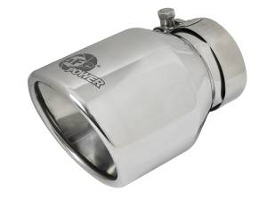 aFe Power MACH Force-Xp 304 Stainless Steel Clamp-on Exhaust Tip Polished 2-1/2 IN Inlet x 4 IN Outlet x 6 IN L - 49T25404-P06