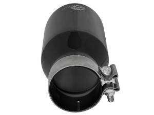 aFe Power - aFe Power MACH Force-Xp 304 Stainless Steel Clamp-on Exhaust Tip Black 3 IN Inlet x 4-1/2 IN Outlet x 9 IN L - 49T30454-B092 - Image 4