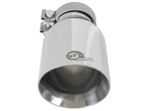 aFe Power - aFe Power MACH Force-Xp 304 Stainless Steel Clamp-on Exhaust Tip Polished 3 IN Inlet x 4-1/2 IN Outlet x 9 IN L - 49T30454-P092 - Image 3