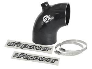aFe Power Magnum FORCE Cold Air Intake System Spare Parts Kit (3-1/8 IN ID to 2-3/4 IN ID x 90 Deg.) Elbow Reducing Coupler w/ Port - Black - 59-00106