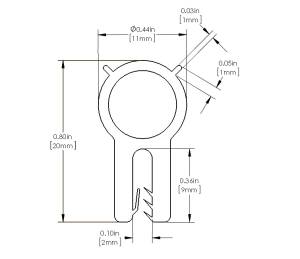 aFe Power - aFe Power Magnum FORCE Cold Air Intake Replacement Trim Seal Kit 1/16 IN X 7/16 IN seal bulb X 36 IN L - 59-10095 - Image 2