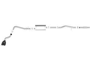 aFe Power - aFe Power Vulcan Series 3 IN 304 Stainless Steel Cat-Back Exhaust System w/ Black Tip GM Silverado/Sierra 1500 19-23 V6-4.3L/V8-5.3L - 49-34106-B - Image 5