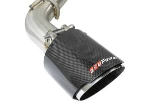 aFe Power - aFe Power Takeda 2-1/2 IN 304 Stainless Steel Cat-Back Exhaust System w/ Carbon Fiber Tips Infiniti Q60 17-22 V6-3.0L (tt) - 49-36134NM-C - Image 2