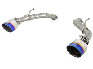 aFe Power Takeda 2-1/2 IN 304 Stainless Steel Axle-Back Exhaust System w/ Blue Flame Tips Infiniti Q60 17-22 V6-3.0L (tt) - 49-36133NM-L